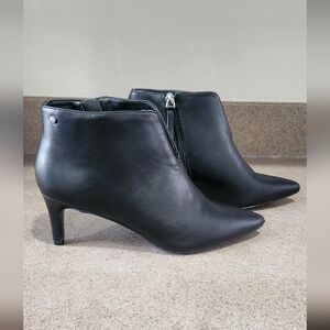 Tahari black ankle boots.
